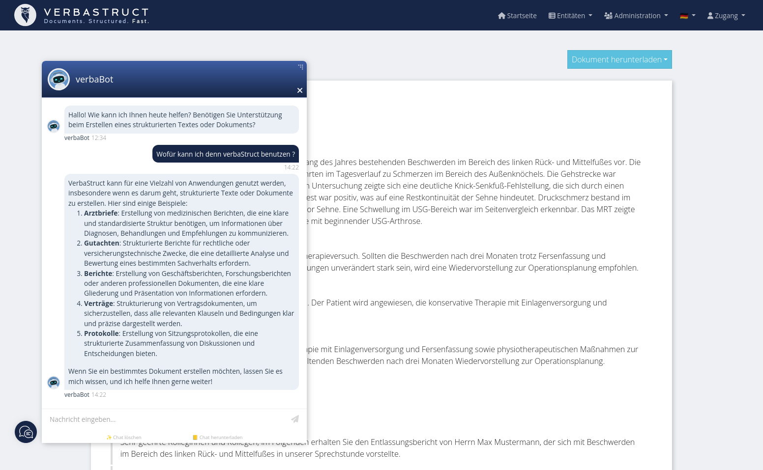 Screenshot - Chatbot